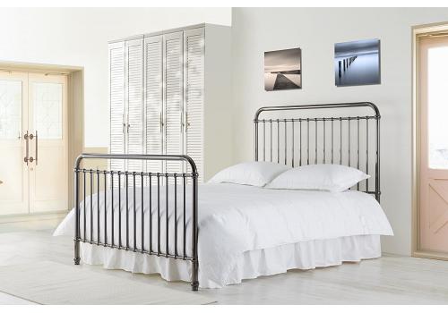 3ft Single Black Nickel Traditional Victorian Metal Bed Frame Bedstead 1